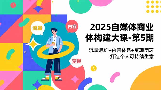 2025自媒体商业体构建大课-第5期,流量思维+内容体系+变现闭环,打造个人可持续生意采购|汽车产业|汽车配件|机加工蚂蚁智酷企业交流社群中心